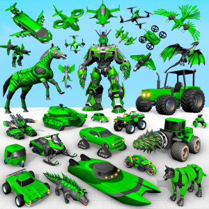 اسکرین شات برنامه Horse Robot: Car Robot Games 1