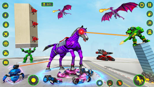 اسکرین شات 6 برنامه Horse Robot: Car Robot Games