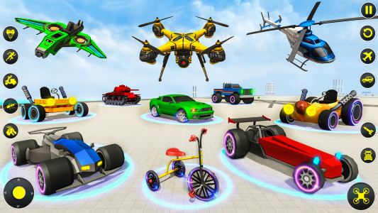 اسکرین شات 3 برنامه Drone Robot Car Game 3D