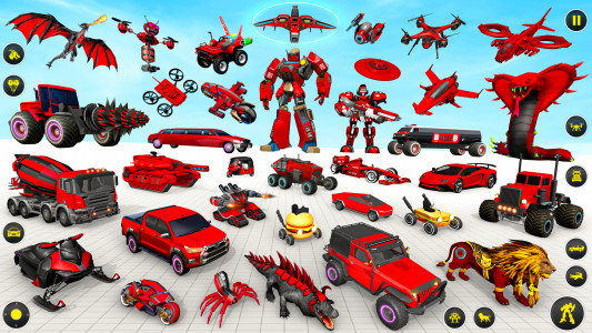 اسکرین شات برنامه Drone Robot Car Game 3D 2