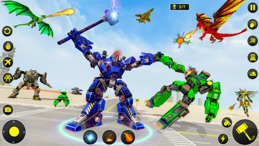 اسکرین شات 5 برنامه Drone Robot Car Game 3D