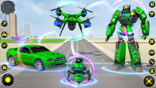 اسکرین شات 8 برنامه Drone Robot Car Game 3D