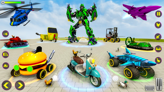 اسکرین شات برنامه Heli Robot Car Game:Robot Game 5