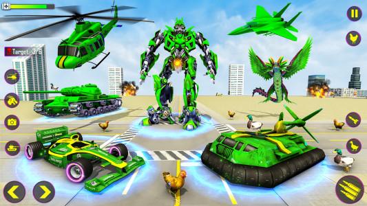 اسکرین شات برنامه Heli Robot Car Game:Robot Game 6