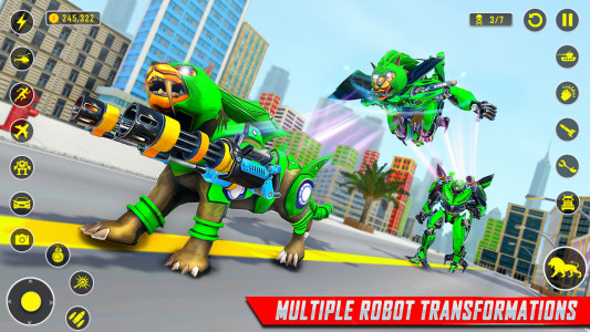 اسکرین شات برنامه Lion Robot Car Game:Robot Game 6