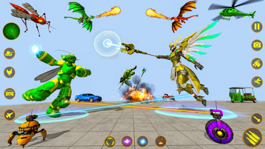 اسکرین شات برنامه Mosquito Robot Car: Robot Game 8