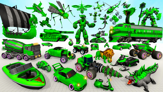 اسکرین شات برنامه Robot Transform Car War Games 2