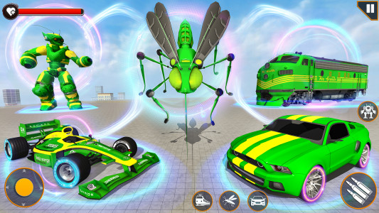 اسکرین شات برنامه Mosquito Robot Car: Robot Game 2