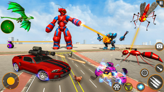 اسکرین شات برنامه Mosquito Robot Car: Robot Game 3
