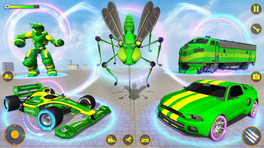 اسکرین شات برنامه Mosquito Robot Car: Robot Game 4