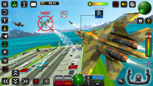 اسکرین شات 4 برنامه Robot Pilot Airplane Games 3D
