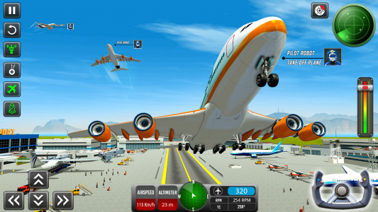 اسکرین شات برنامه Robot Pilot Airplane Games 3D 3