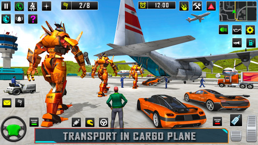 اسکرین شات برنامه Robot Car Transformation Games 3