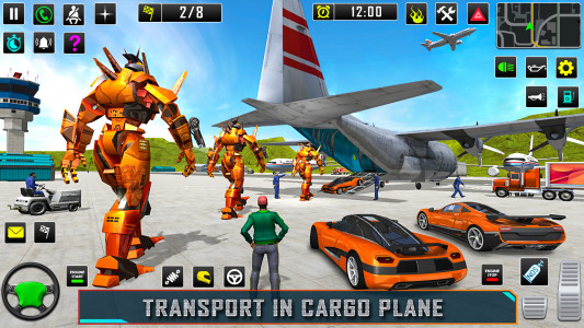 اسکرین شات 3 برنامه Robot Car Transformation Games