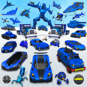 اسکرین شات برنامه Robot Car Transformation Games 1