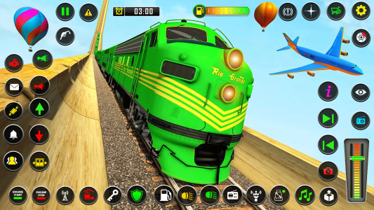 اسکرین شات 1 برنامه Mega Ramp Train Stunt Game