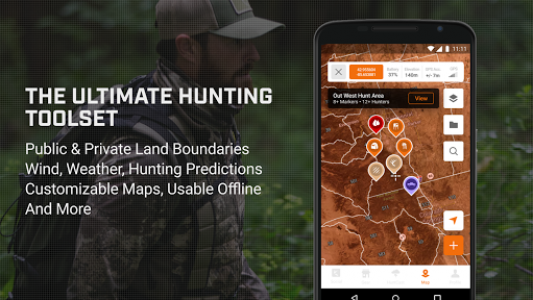 اسکرین شات برنامه HuntWise: The Hunting App 2