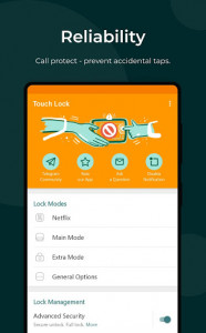اسکرین شات برنامه Touch Lock: 1-tap, shake & voice launch 1