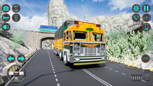 اسکرین شات 1 بازی Indian Truck Offroad Cargo Sim