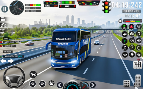 اسکرین شات 2 بازی US Highway Bus Driving Game
