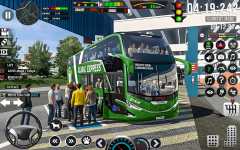 اسکرین شات 6 بازی US Highway Bus Driving Game