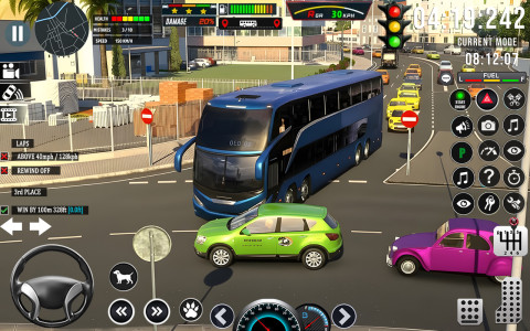اسکرین شات 1 بازی US Highway Bus Driving Game