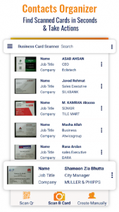 اسکرین شات برنامه Business Card Scanner & Reader - Scan & Organize 4