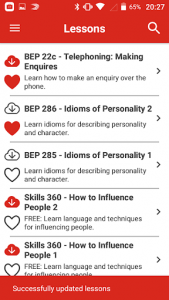 اسکرین شات برنامه Business English App by BEP 1