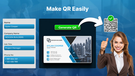 اسکرین شات 5 برنامه Business Card Maker & Creator