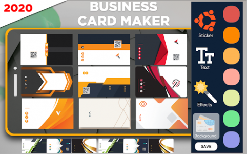 اسکرین شات برنامه Business Card Maker: Visiting Card Maker 2020 1