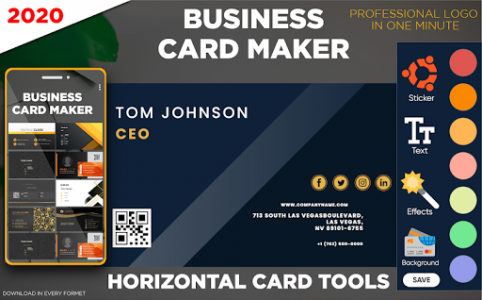 اسکرین شات برنامه Business Card Maker: Visiting Card Maker 2020 8