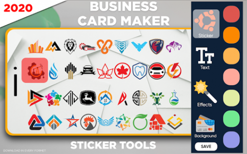اسکرین شات برنامه Business Card Maker: Visiting Card Maker 2020 5