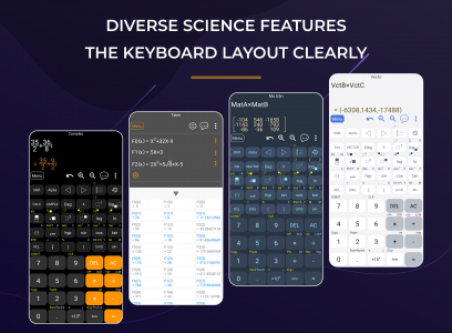 اسکرین شات برنامه HiEdu Scientific Calculator 6