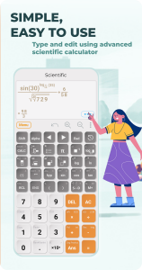 اسکرین شات برنامه HiEdu Scientific Calculator 1