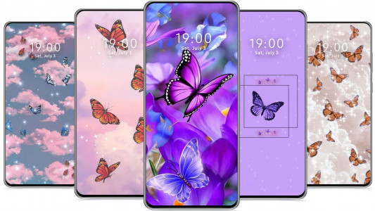 اسکرین شات 4 برنامه Butterfly Wallpaper