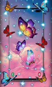 اسکرین شات 2 برنامه Butterfly Wallpaper