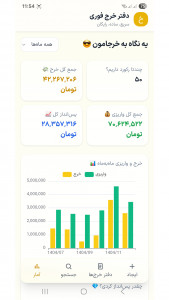 اسکرین شات 4 برنامه دفتر خرج فوری
