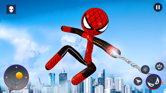 اسکرین شات بازی Spider Stickman Rope: Hero Man 2