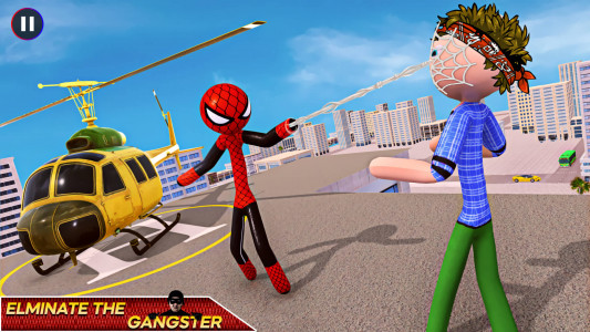 اسکرین شات بازی Spider Stickman Rope: Hero Man 3