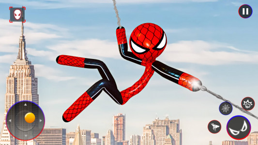 اسکرین شات بازی Spider Stickman Rope: Hero Man 4