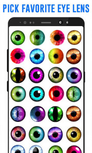 اسکرین شات برنامه Eye Color Changer - Change Eye Colour Photo Editor 3