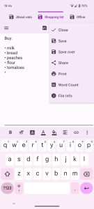 اسکرین شات برنامه Text Editor 7