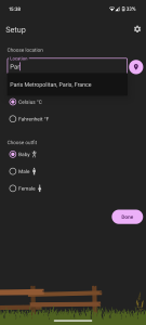 اسکرین شات 2 برنامه Weather Outfit: What to Wear