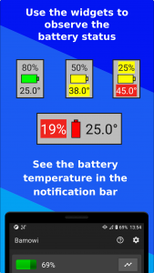 اسکرین شات برنامه Bamowi - Battery Temperature 4