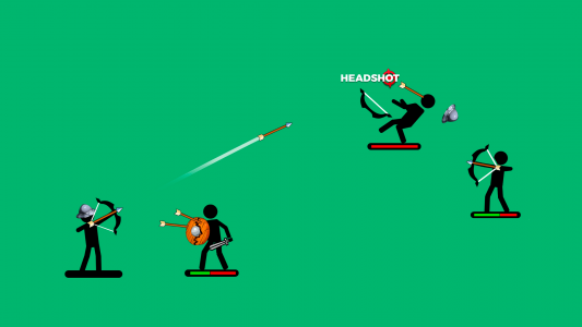اسکرین شات 1 بازی The Archers 2: Stickman Game