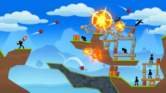 اسکرین شات 3 بازی Boom Stick: Bazooka Puzzles