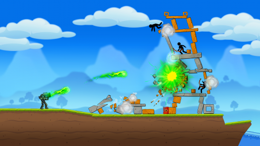 اسکرین شات 2 بازی Boom Stick: Bazooka Puzzles