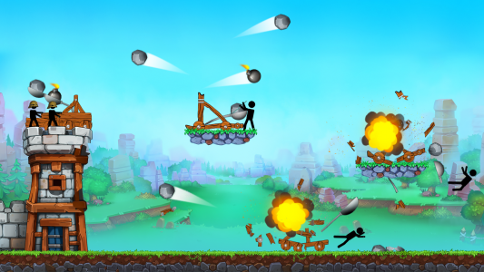 اسکرین شات بازی The Catapult - Stick man Throw 1
