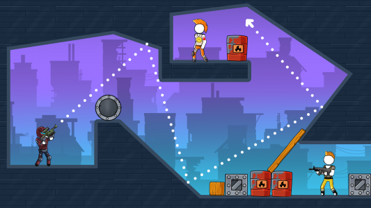 اسکرین شات 3 بازی The Gunner: Stick Gun Game