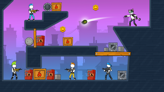 اسکرین شات 4 بازی The Gunner: Stick Gun Game